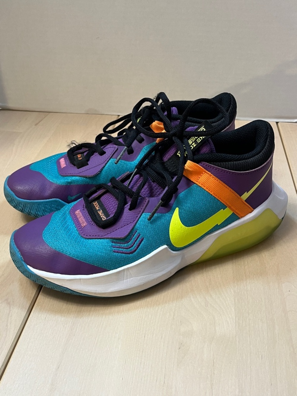 Nike Zoom Crossover Game Mode Blue & Purple Athletic Shoes Sneakers Youth Sz 7